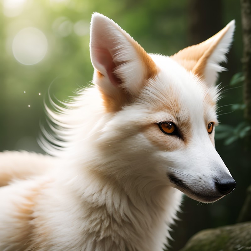 406858-2868731307-hyper close up photography of a majestic long ear kitsune spirit, ethereal ghost veil, japanese forest scenery, adorable, summer.png